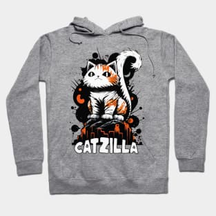 Cute CATZILLA King of the Felines Hoodie